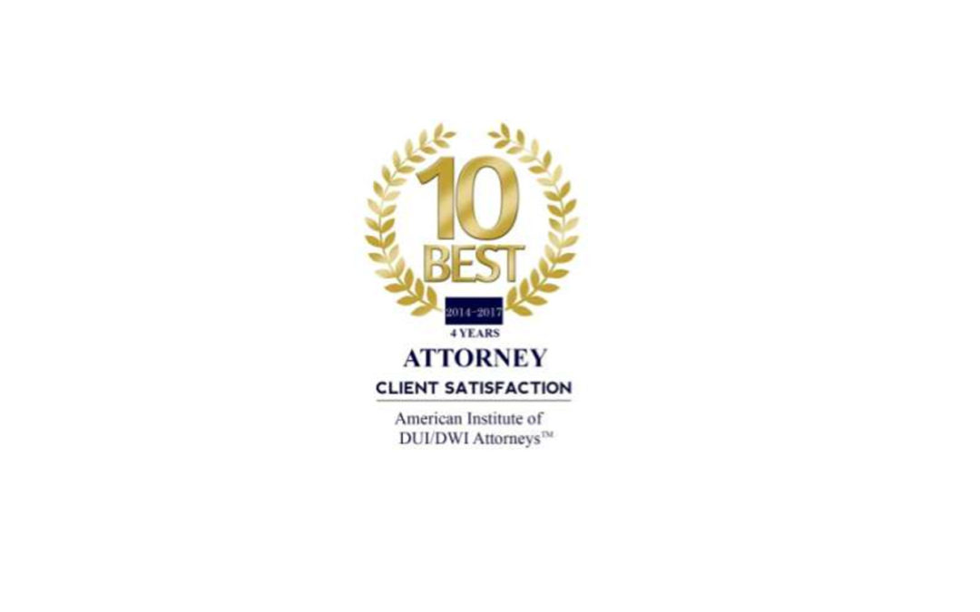 Dan Peugh Has Been Nominated and Accepted as a Four Years AIDUIA’S 10 Best in Texas For Client Satisfaction